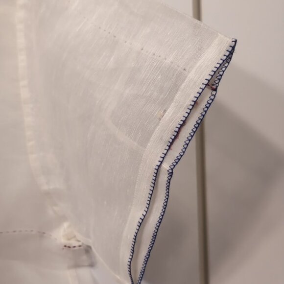 Bode NWT Sheer Pagoda Shirt Silk Linen Men's XS/S - Picture 6 of 11